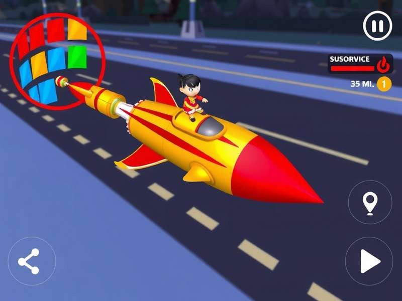 Dhaba Spin Racer Rocket gameplay screenshot